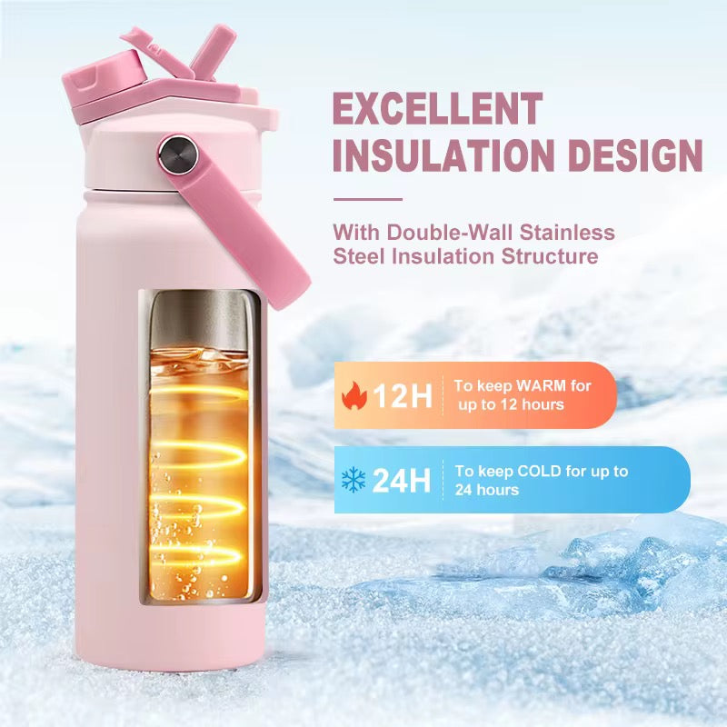 18oz Stainless Steel Water Bottle